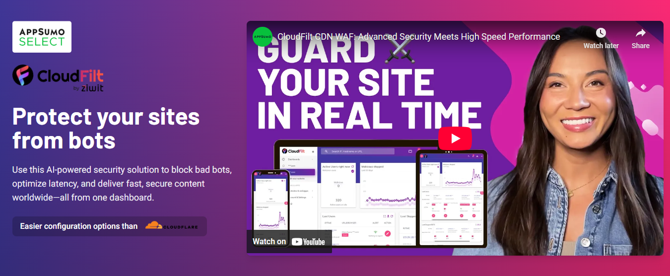 CloudFilt CDN WAF Lifetime Deals
